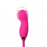 Rose Bud Wiggling Vibrator 10-Speed Pink Silicone Clitoral Sucking 